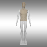 Erkek Tablalı, Süet Kumaşlı ve Tel Kafalı Boy Mankeni