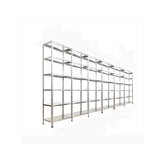 6 Katlı 6 Üniteli Bitişik Galvaniz Çelik Arşiv Depo Kiler Rafı