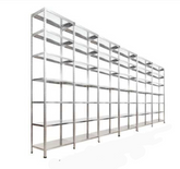 7 Katlı 6 Üniteli Bitişik Galvaniz Çelik Arşiv Depo Kiler Rafı