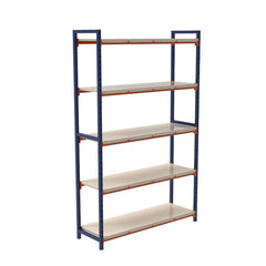 5 Katlı 2 Üniteli Bitişik Hafif Yük Rafı, Depo Rafı