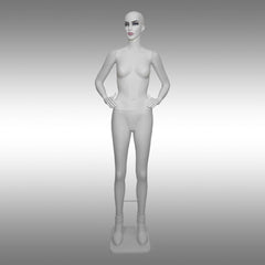 Bayan Tablalı, Makyajlı ve Rostasyon Kafalı Boy Mankeni