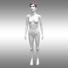 Bayan Makyajlı, Saçlı ve Tokalı Boy Mankeni