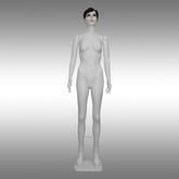 Bayan Tablalı, Makyajlı, Saçlı ve Tokalı Boy Mankeni