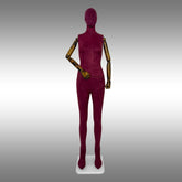 Bayan Tablalı, Süet Kumaşlı ve Ahşap Kollu Boy Mankeni