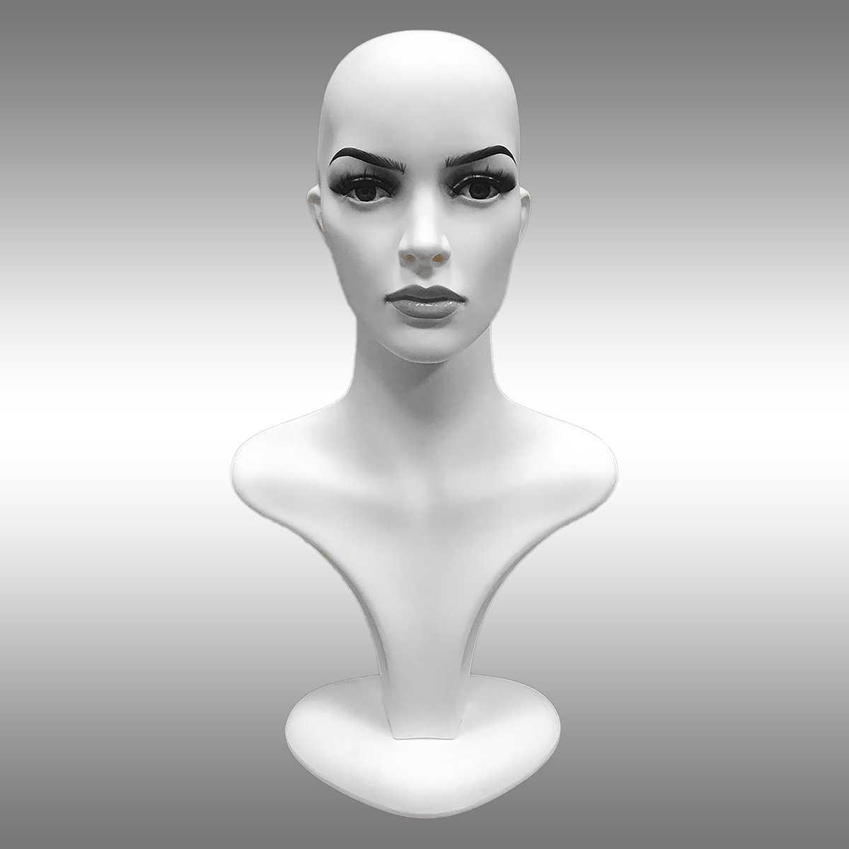 Bayan Tablalı ve Makyajlı Büst Kafa Mankeni