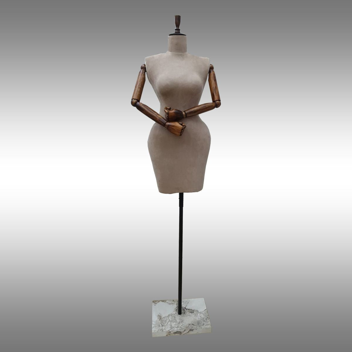 Bayan Kalçalı, Ayaklı, Kafasız, Ahşap Kollu ve Paçalı Fiber Terzi Manken