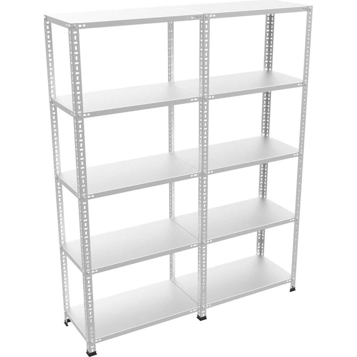 5 Katlı 2 Üniteli Bitişik Galvaniz Çelik Arşiv Depo Kiler Rafı