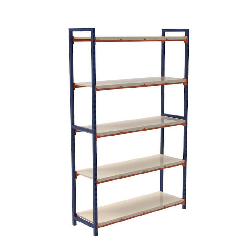 5 Katlı 6 Üniteli Bitişik Hafif Yük Rafı, Depo Rafı