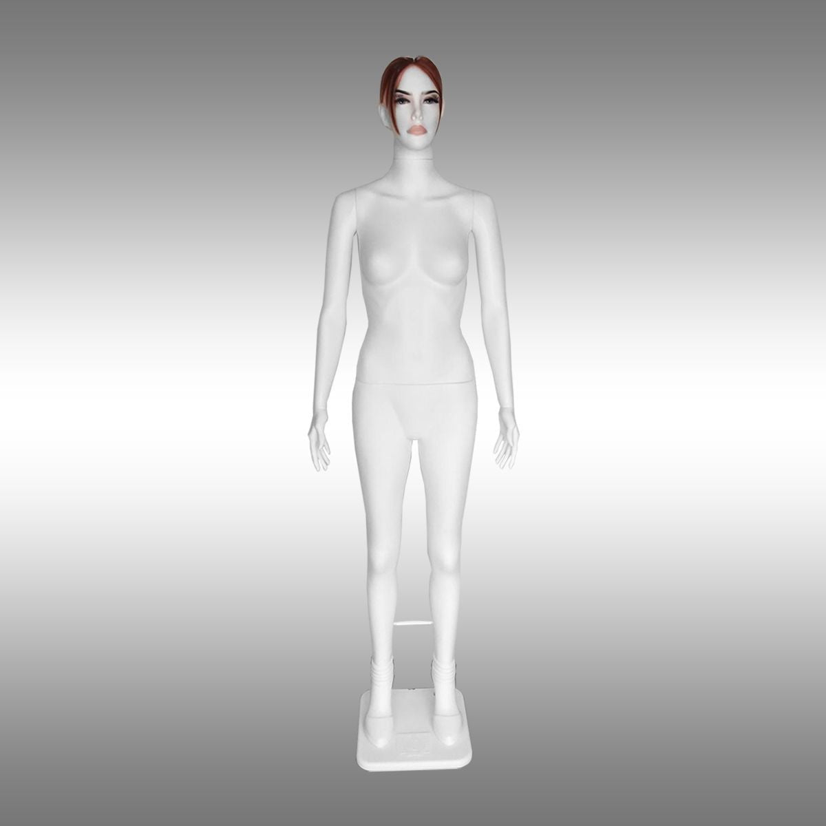 Bayan Tablalı, Makyajlı, Saçlı ve Tokalı Boy Mankeni