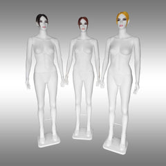 Bayan Tablalı, Makyajlı, Saçlı ve Tokalı Boy Mankeni