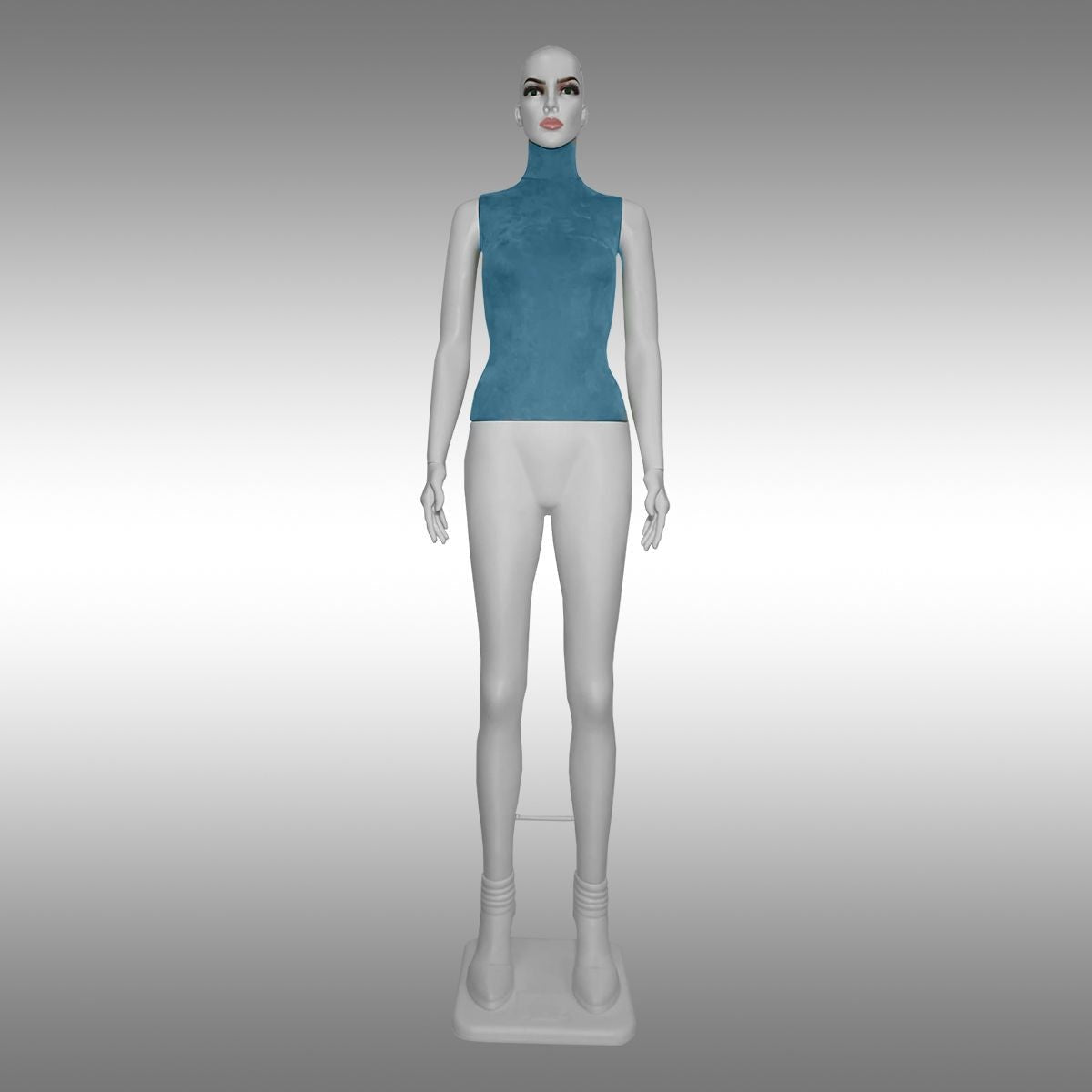 Bayan Tablalı ve Süet Kumaşlı Boy Mankeni