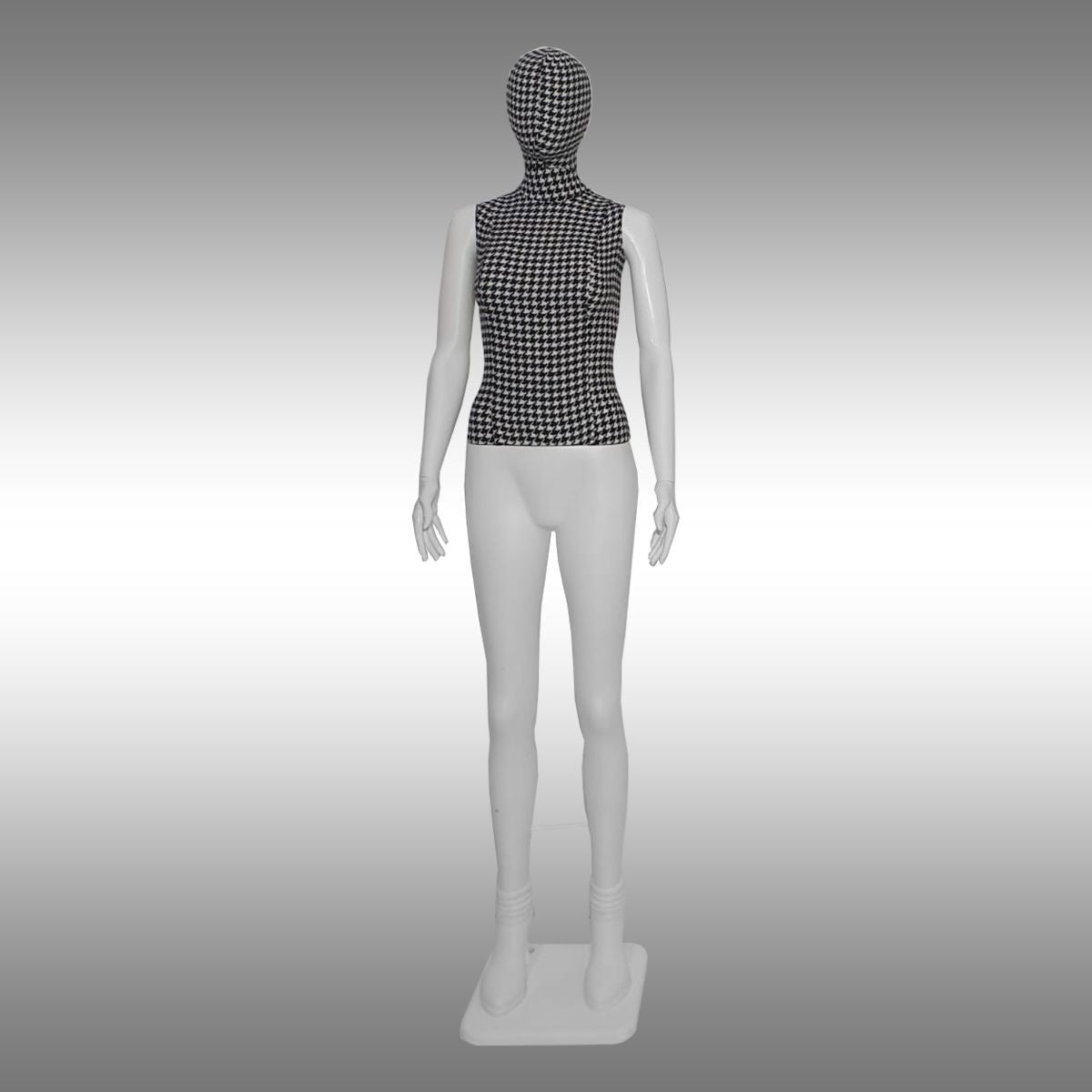 Bayan Tablalı ve Süet Kumaşlı Boy Mankeni