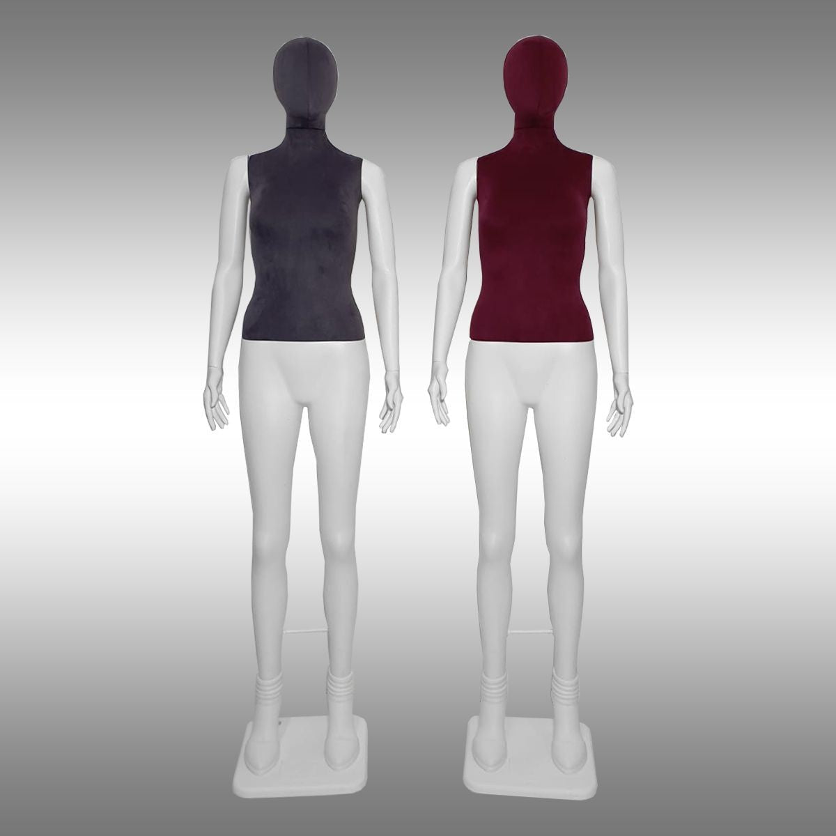 Bayan Tablalı ve Süet Kumaşlı Boy Mankeni